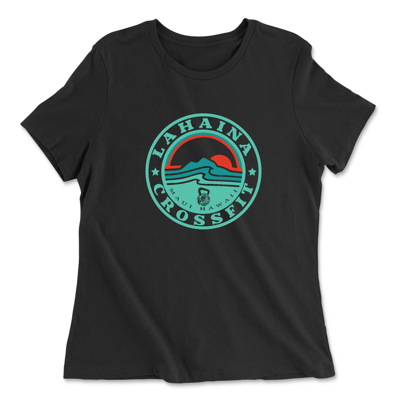 Womens 2X-Large BLACK Relaxed Jersey T-Shirt