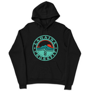 Mens 2X-Large BLACK Hooded T-Shirt