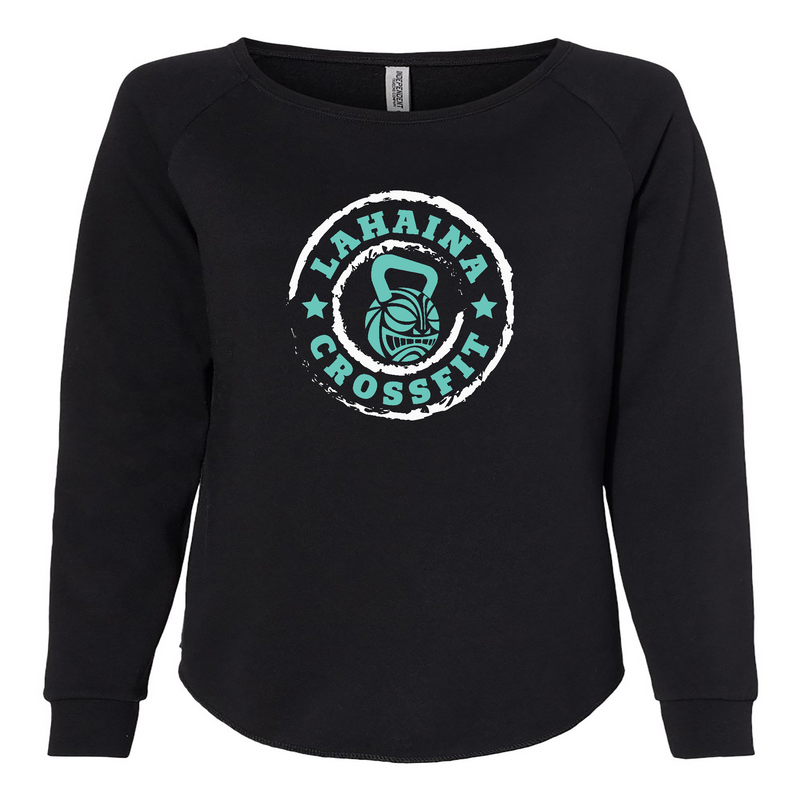 Womens 2X-Large BLACK CrewNeck