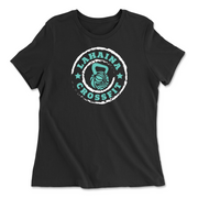 Womens 2X-Large BLACK Relaxed Jersey T-Shirt
