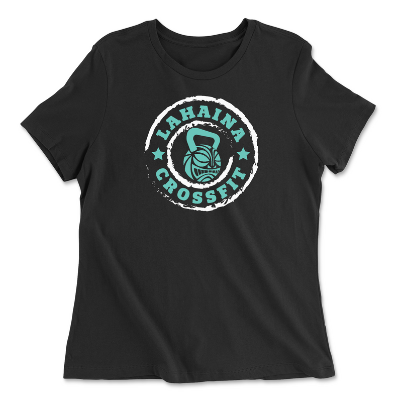 Womens 2X-Large BLACK Relaxed Jersey T-Shirt