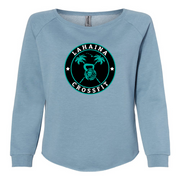Womens 2X-Large MISTY_BLUE CrewNeck