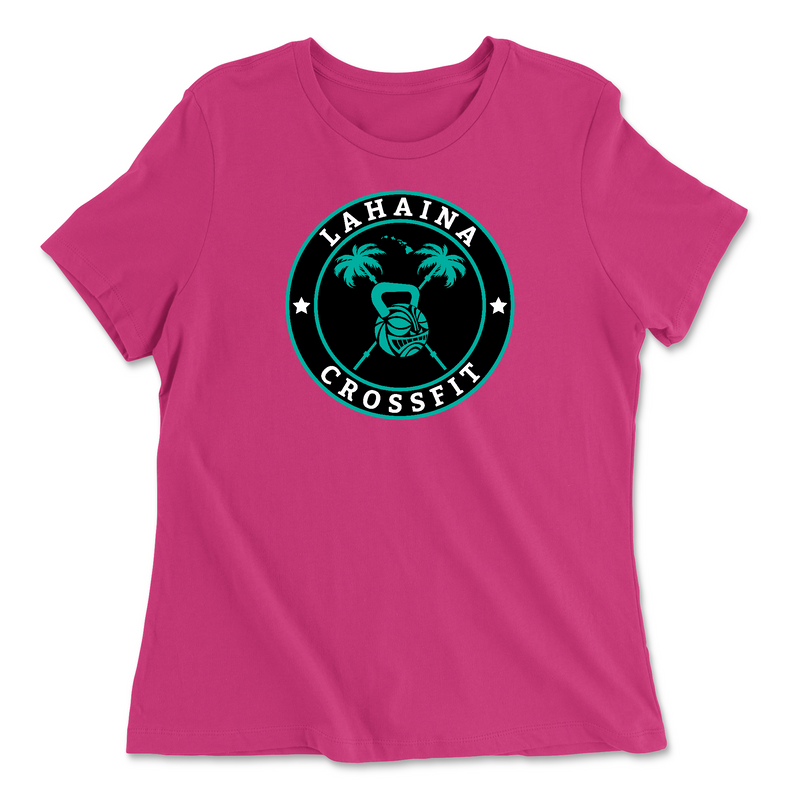 Womens 2X-Large BERRY Relaxed Jersey T-Shirt