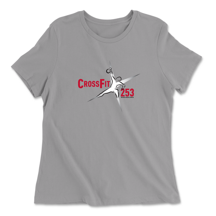 Womens 2X-Large SOLID_ATHETIC_GREY Relaxed Jersey T-Shirt