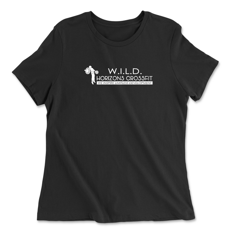 Womens 2X-Large BLACK Relaxed Jersey T-Shirt