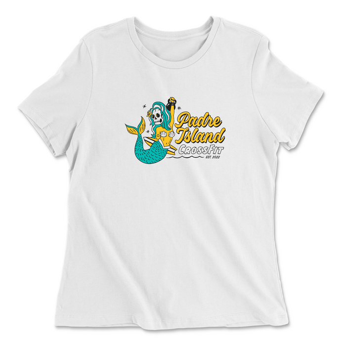 Padre Island CrossFit Mermaid Womens - Relaxed Jersey T-Shirt