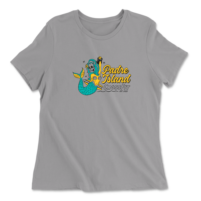 Padre Island CrossFit Mermaid Womens - Relaxed Jersey T-Shirt