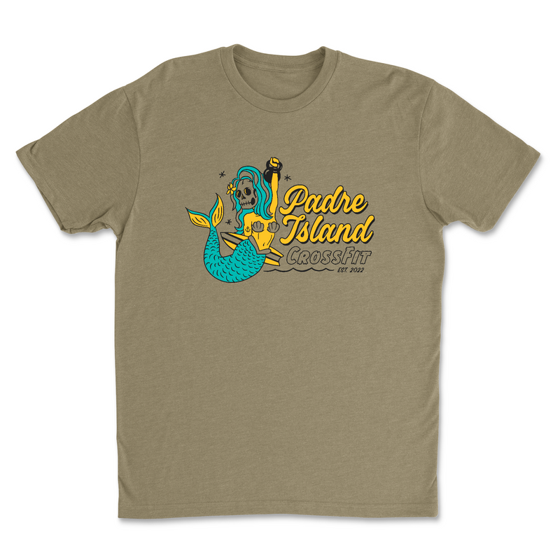 Padre Island CrossFit Mermaid Mens - T-Shirt