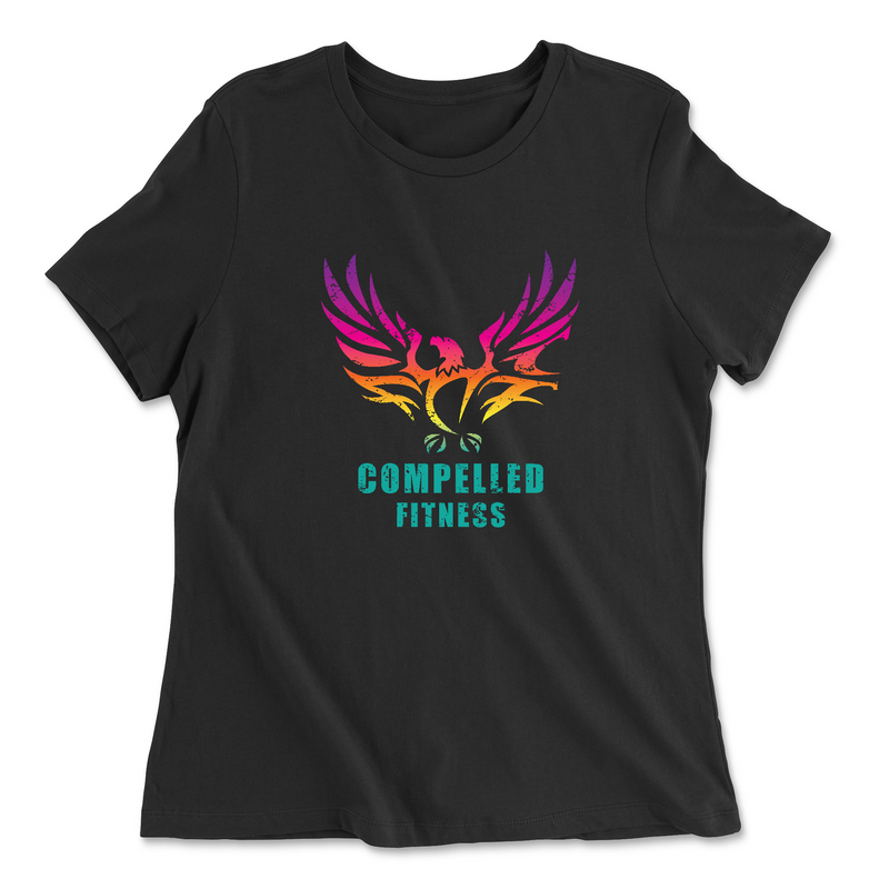 Womens 2X-Large BLACK Relaxed Jersey T-Shirt