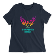 Womens 2X-Large NAVY Relaxed Jersey T-Shirt