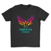 Mens 2X-Large BLACK T-Shirt