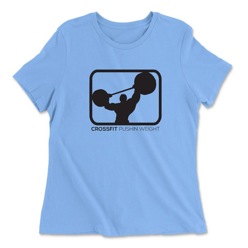 Womens 2X-Large CAROLINA_BLUE Relaxed Jersey T-Shirt