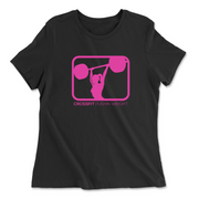 Womens 2X-Large BLACK Relaxed Jersey T-Shirt