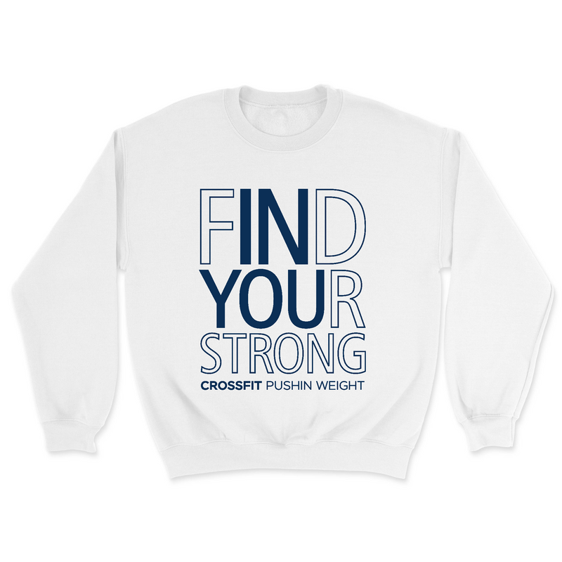 Mens 2X-Large WHITE Midweight Sweatshirt