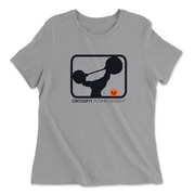 Womens 2X-Large SOLID_ATHETIC_GREY Relaxed Jersey T-Shirt