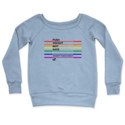 Womens 2X-Large MISTY_BLUE CrewNeck