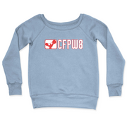 Womens 2X-Large MISTY_BLUE CrewNeck