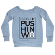 Womens 2X-Large MISTY_BLUE CrewNeck