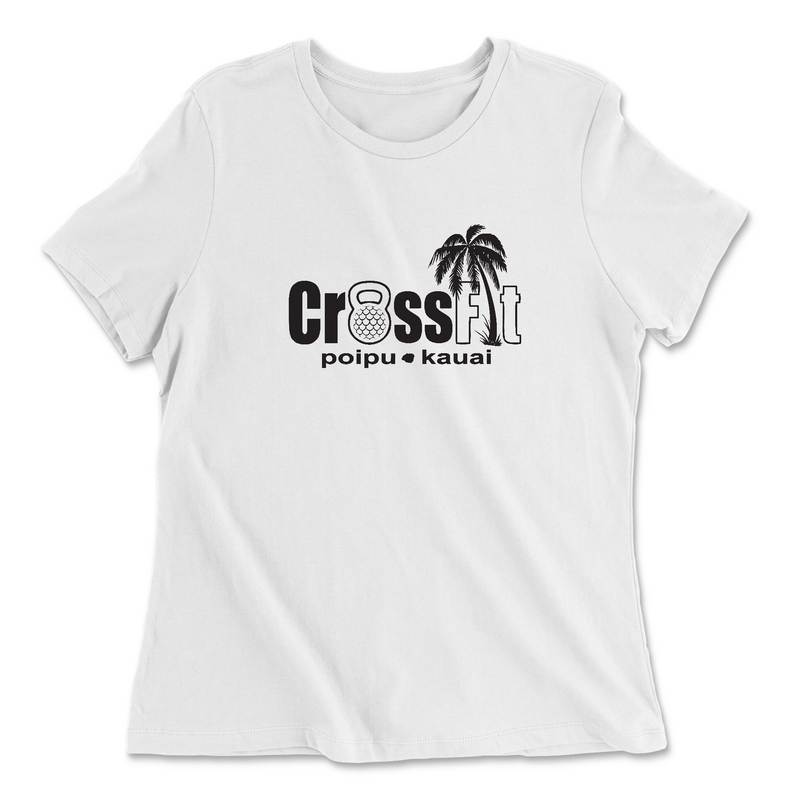 Womens 2X-Large WHITE Relaxed Jersey T-Shirt