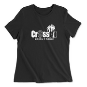 Womens 2X-Large BLACK Relaxed Jersey T-Shirt