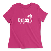 Womens 2X-Large BERRY Relaxed Jersey T-Shirt