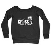 Womens 2X-Large BLACK CrewNeck