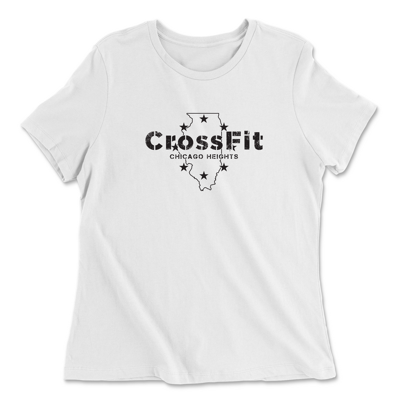 Womens 2X-Large WHITE Relaxed Jersey T-Shirt