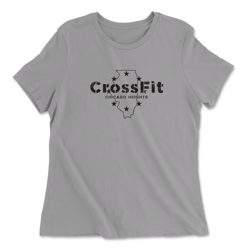 Womens 2X-Large SOLID_ATHETIC_GREY Relaxed Jersey T-Shirt