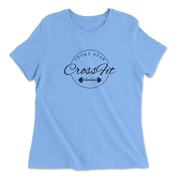 Womens 2X-Large CAROLINA_BLUE Relaxed Jersey T-Shirt