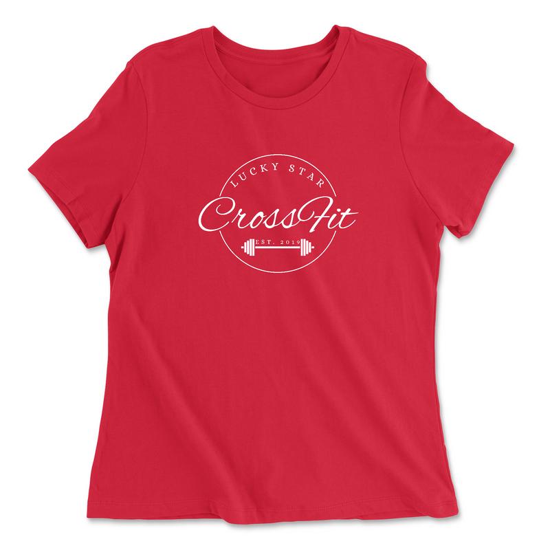 Womens 2X-Large RED Relaxed Jersey T-Shirt