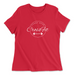 Womens 2X-Large RED Relaxed Jersey T-Shirt