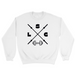 Mens 2X-Large WHITE Midweight Sweatshirt