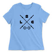 Womens 2X-Large CAROLINA_BLUE Relaxed Jersey T-Shirt