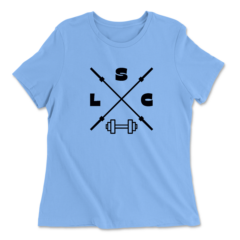 Womens 2X-Large CAROLINA_BLUE Relaxed Jersey T-Shirt