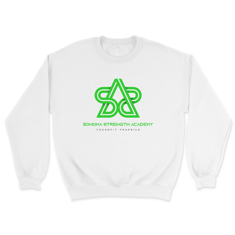 Mens 2X-Large WHITE Midweight Sweatshirt