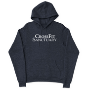 Mens 2X-Large NAVY_HEATHER Hooded T-Shirt