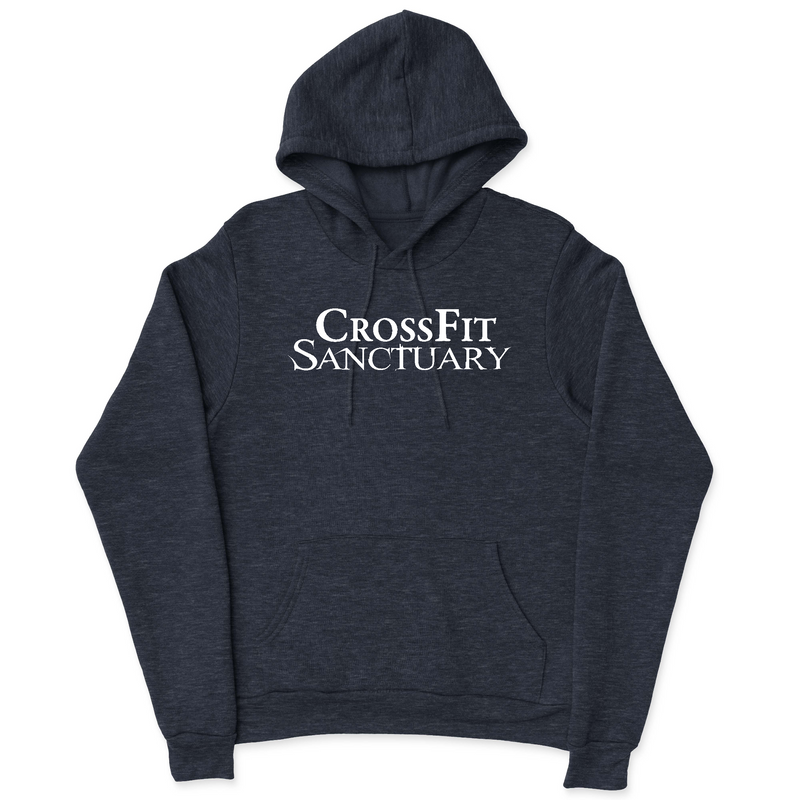 Mens 2X-Large NAVY_HEATHER Hooded T-Shirt