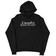 Mens 2X-Large BLACK Hooded T-Shirt