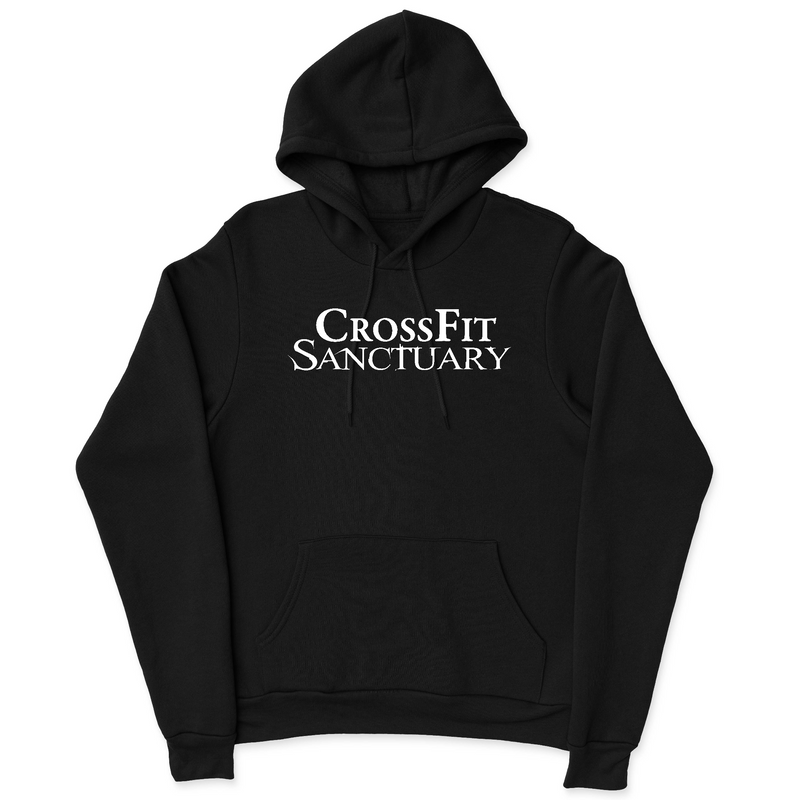 Mens 2X-Large BLACK Hooded T-Shirt