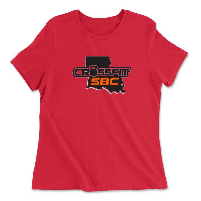 Womens 2X-Large RED Relaxed Jersey T-Shirt