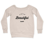 Womens 2X-Large BONE CrewNeck