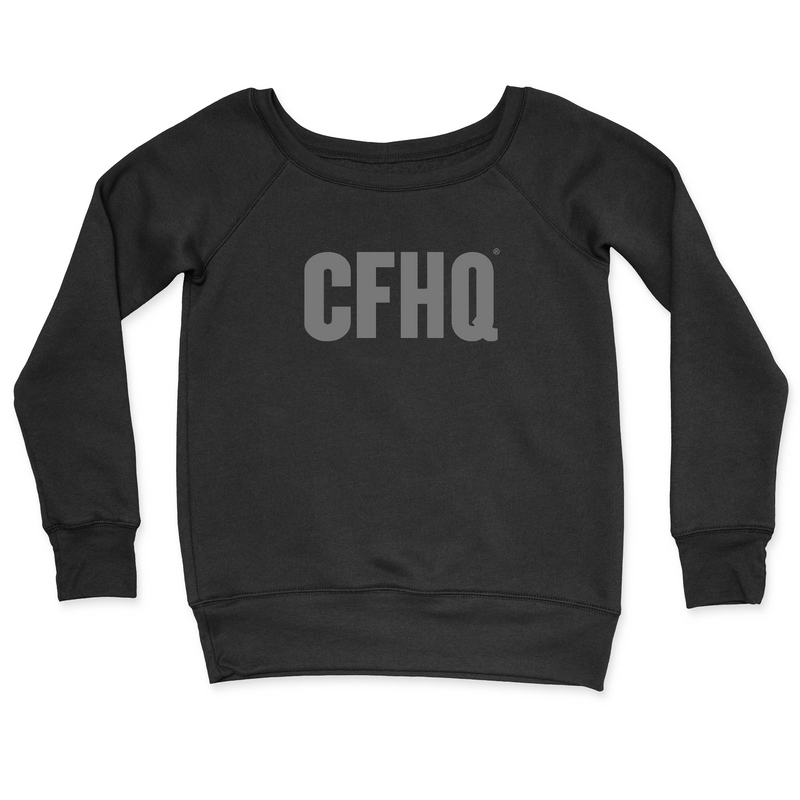 Womens 2X-Large BLACK CrewNeck
