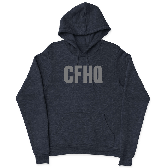 Mens 2X-Large NAVY_HEATHER Hooded T-Shirt