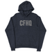 Mens 2X-Large NAVY_HEATHER Hooded T-Shirt