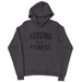 Mens 2X-Large CHARCOAL_HEATHER Hooded T-Shirt
