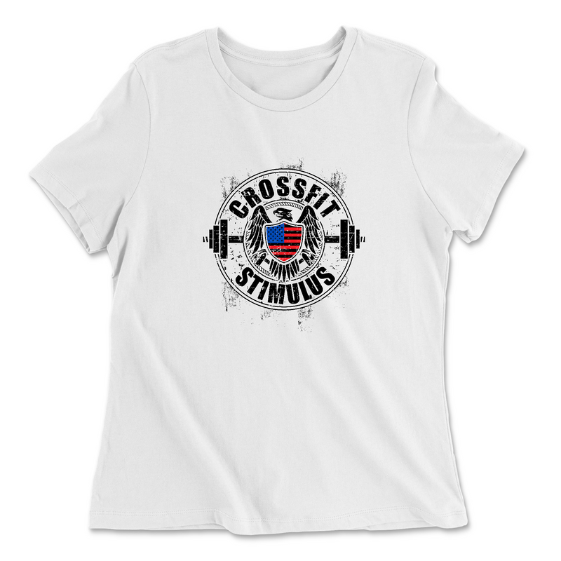 Womens 2X-Large WHITE Relaxed Jersey T-Shirt