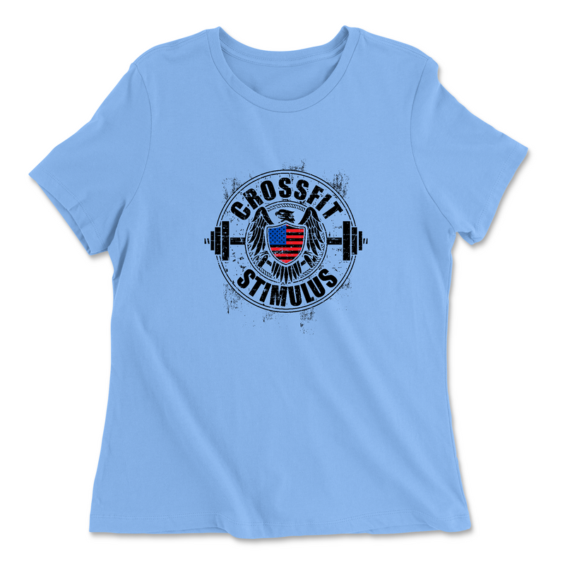 Womens 2X-Large CAROLINA_BLUE Relaxed Jersey T-Shirt