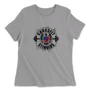 Womens 2X-Large SOLID_ATHETIC_GREY Relaxed Jersey T-Shirt
