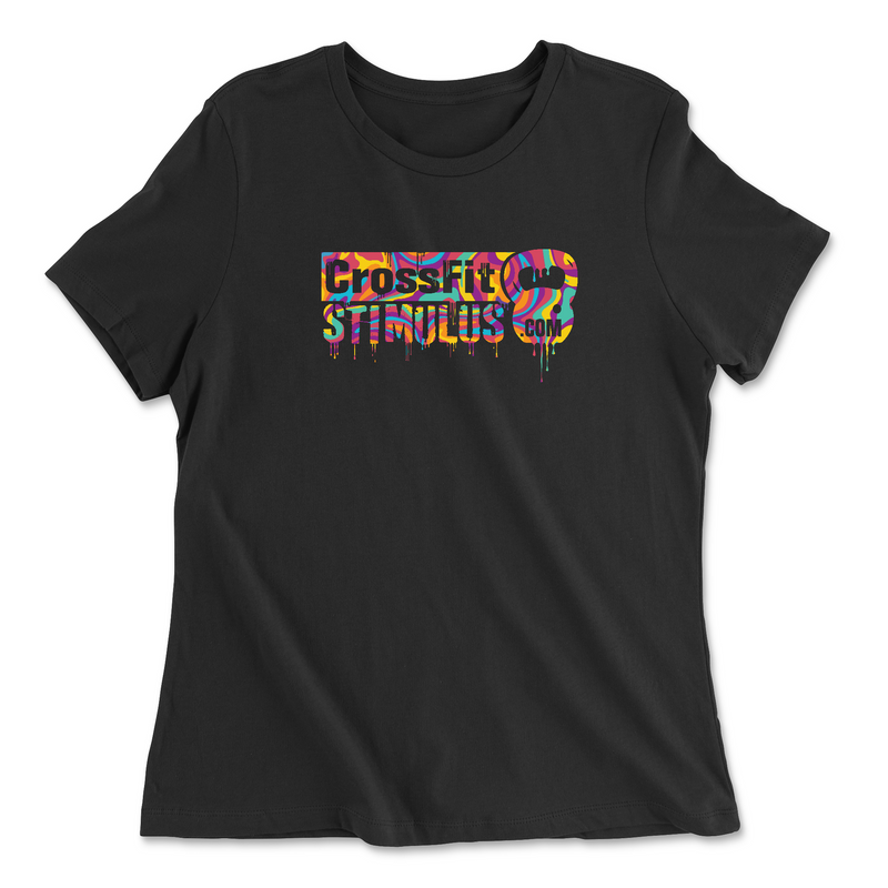 Womens 2X-Large BLACK Relaxed Jersey T-Shirt
