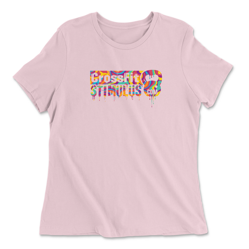 Womens 2X-Large PINK Relaxed Jersey T-Shirt
